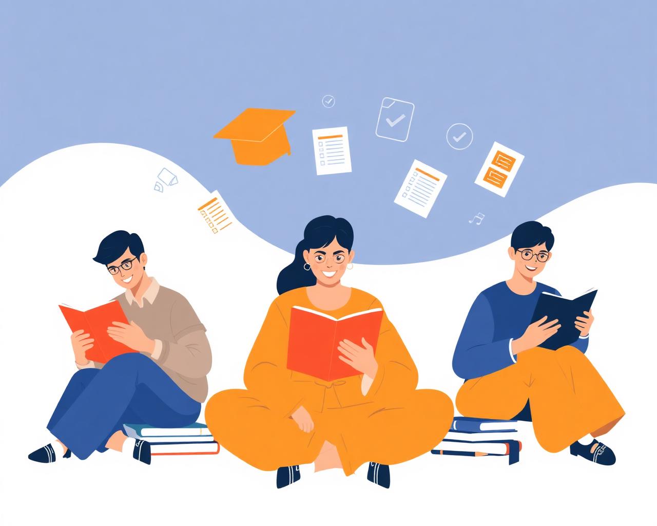 Students preparing for SSC government exams